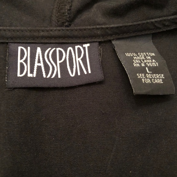 MENS BLASSPORT Navy hooded jacket size L - Picture 3 of 3